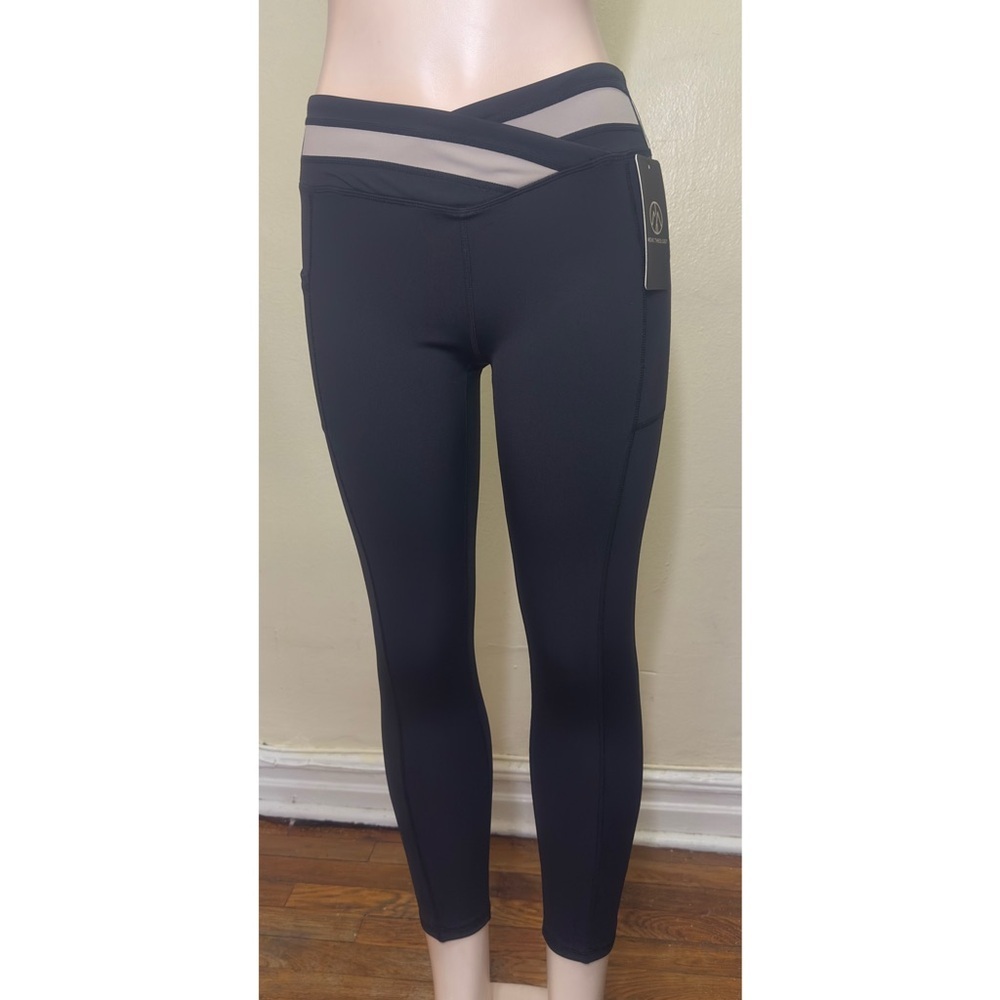 NWT MOME THEOLOGY Black Women's Pants with Mesh Detail - Picture 2 of 11